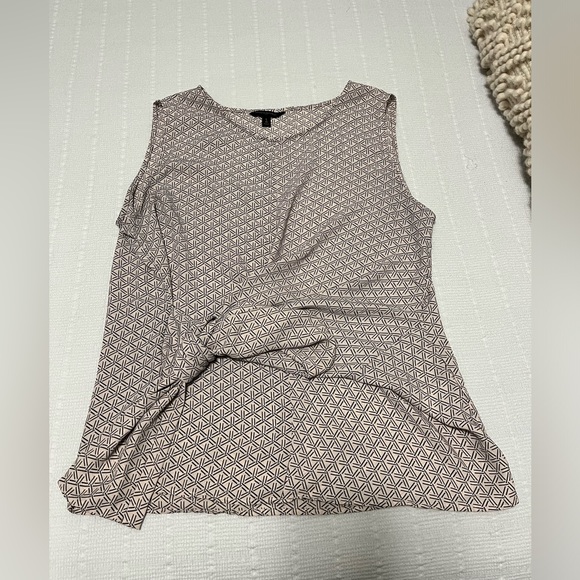 Banana republic tie front blouse large - Picture 1 of 3